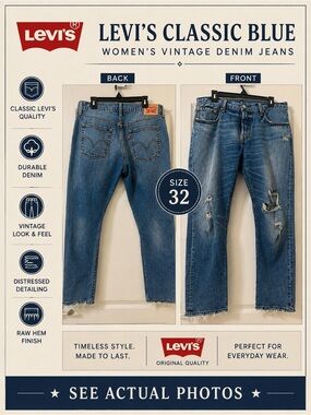 Levi's Classic Blue Women’s Vintage Denim Jeans